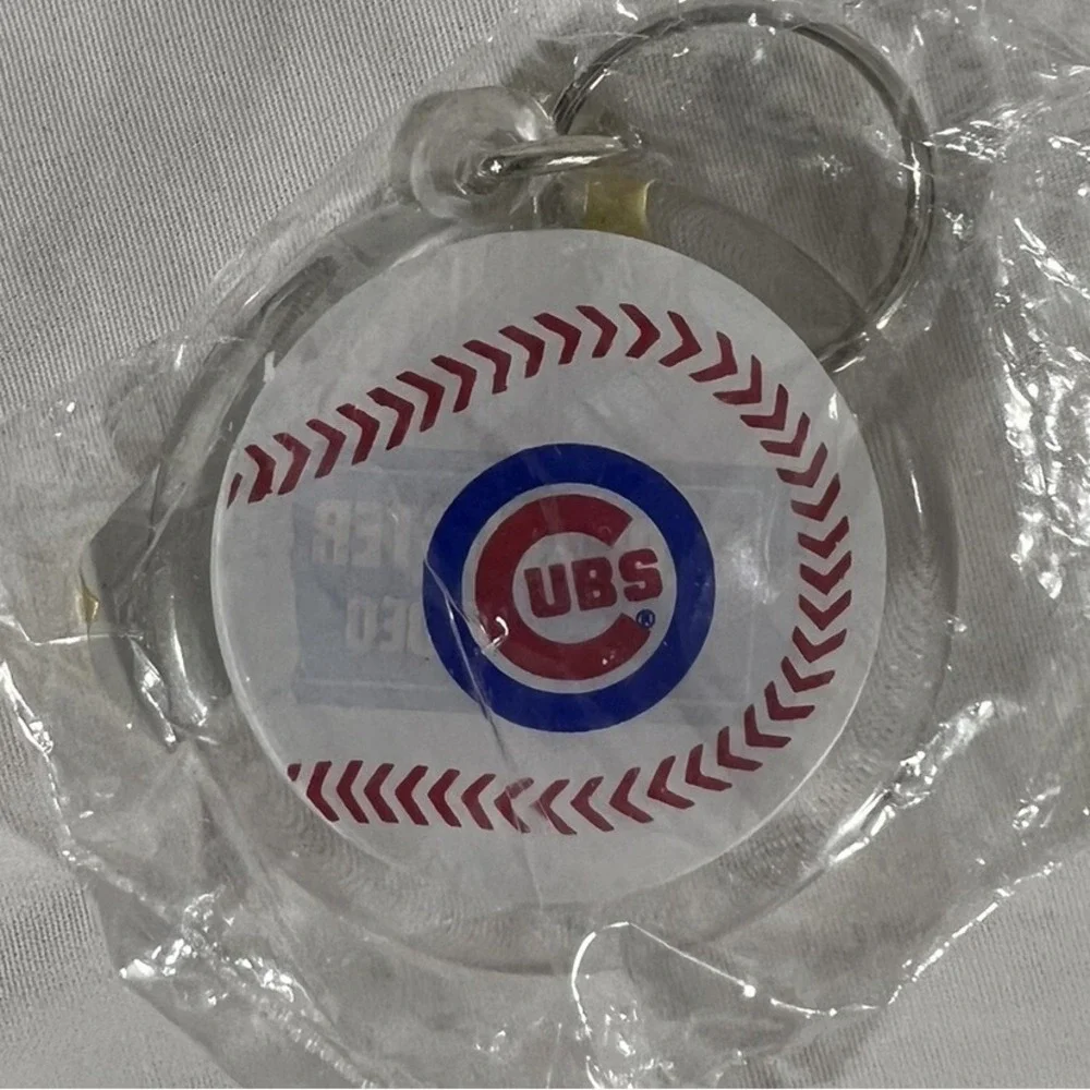 Blockbuster Video/Chicago Cubs Keychain NEW AND SEALED
